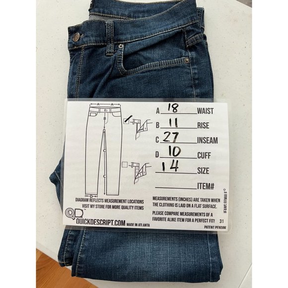 BCBG Paris Sz 14 Medium Wash Mid Rise Straight Leg Jeans - Picture 2 of 8